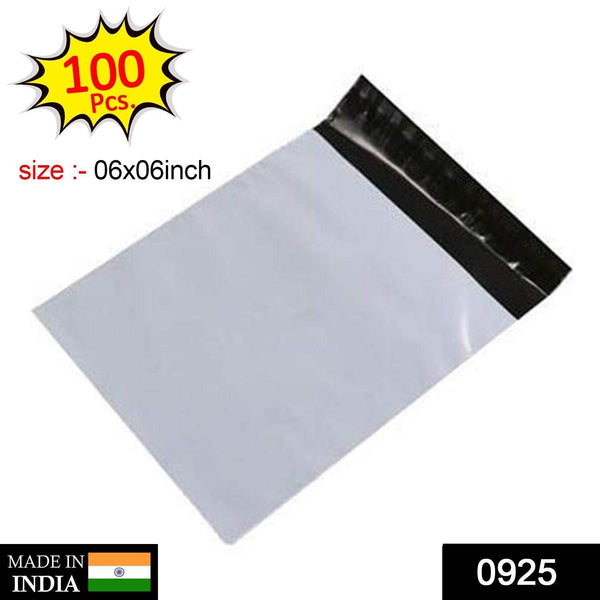 Tamper Proof Courier Bags (06X06 inch) Pack of 100Pcs - dailyneed.life
