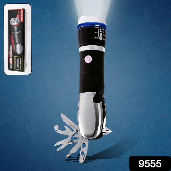 Battery Operated Multi Tool Led Flashlight, All in One Tool Light (1 Pc / Battery Not Included) - dailyneed.life