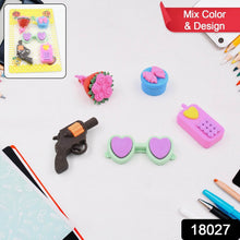 Fancy Colorful Eraser Set for Kids’ Parties & School (1 Set, Mixed Design) - dailyneed.life