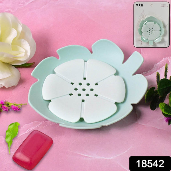 Plastic Flowers Soap Dish Bathroom Accessories Set Shower Gift ,Sabudani (1 Pc) - dailyneed.life