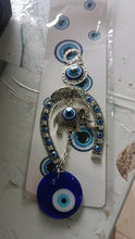 Decorative Evil Eye Hanging with Elephant and Horseshoe Motif, Wind Chime (1 Pc) - dailyneed.life
