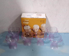 MODERN STYLE DESSERT & ICE CREAM BOWL PLASTIC 6PCS FOR HOME ,OFFICE,PARTY - dailyneed.life