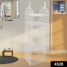 MULTIPURPOSE 5 LAYER FOLDING CLOTHES STORAGE RACKS||CLOSET FOR STUDENTS WARDROBE SHELVES SOCKS, SCARF, T-SHIRT, ETC||HANGING ORGANIZER STORAGE HOLDERS & RACKS - dailyneed.life