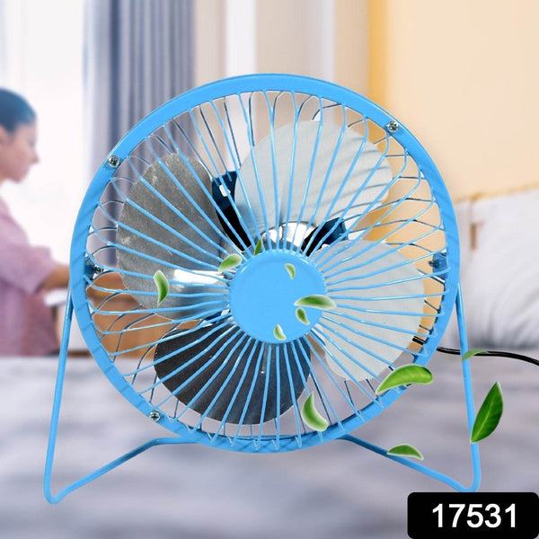 USB Table Desk Personal Metal Electronic Fan, Compatible with Computers, Laptops, Student Dormitory, Suitable For Office, School Use (1 Pc) - dailyneed.life