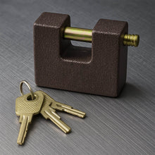 Iron lock, Brass Core and Thickened Spray Black Iron Door Lock With 5 pc Keys for Home Dormitory, Waterproof Antirust Anti-theft locks Outdoor Gate Shed Locks Warehouse Big Iron Door Drawer Lock (63 mm ) - dailyneed.life