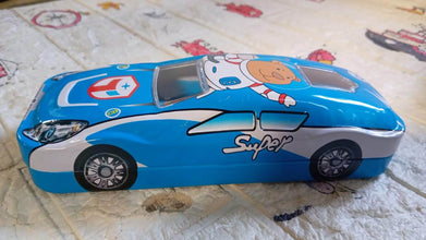 Car-Shaped Metal Compass Box (1 Pc): Pencil Case for Kids, Stationery - dailyneed.life
