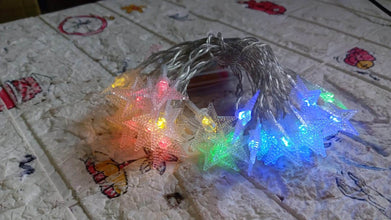 28 LED / Star 3.9 Meter Star Shape Led Light Battery Operated with Flashing Modes for Home Decoration, Kids Room, Waterproof Diwali & Wedding LED Christmas Light Indoor and Outdoor Light ,Festival Decoration (Multicolor Battery Not Included 3.9Mtr) - dailyneed.life