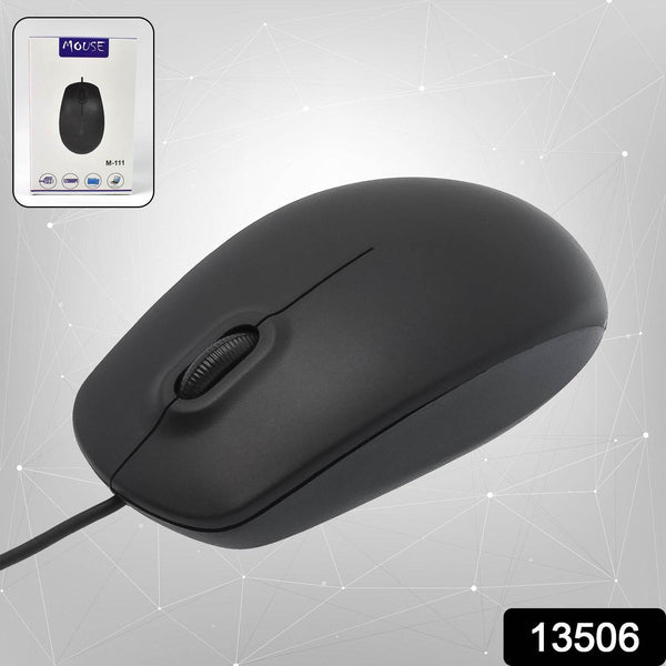 Computer / Laptop Wired Optical Mouse, M- 111 (1 Pc) - dailyneed.life