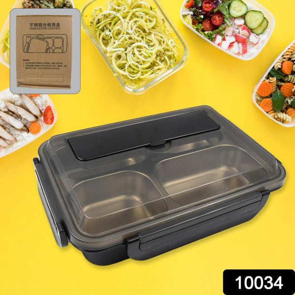 4 Compartment Insulated Lunch Box Stainless Steel |Tiffin Box for Boys, Girls, School & Office Men for Microwave & Dishwasher & Freezer Safe Adult Children Food Container (1 Pc) - dailyneed.life