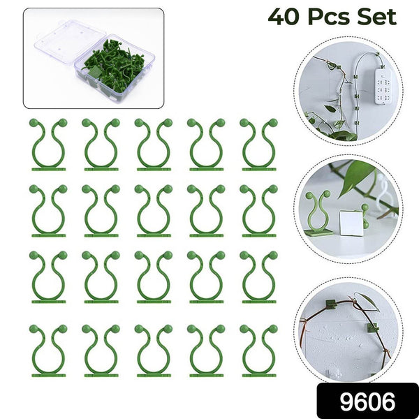 Plant Climbing Wall Fixture Clip Self-Adhesive Hook (40 Pcs Set / With plastic box) - dailyneed.life
