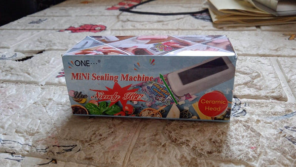 Mini Plastic Bag Sealer – Portable Heat Sealing Machine, Battery Operated (1 Pc / Mix Design) - dailyneed.life