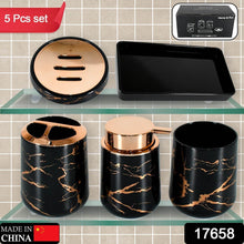 Bathroom Accessory Set Bathroom Decor Premium Quality (5 PCS) 1 X Tumbler,1 X Dispenser,1 X Toothbrush Holder, 1 X Soap Dish & 1 X Tray - dailyneed.life