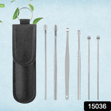 6-in-1 Ear Wax Cleaner- Resuable Ear Cleaning Tools Leather Pouch - dailyneed.life