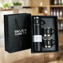 Stainless Steel Vacuum Flask Set with 3 Steel Cups Combo for Coffee Hot Drink and Cold Water Flask Ideal Gifting Travel Friendly Latest Flask Bottle. (500ml) - dailyneed.life