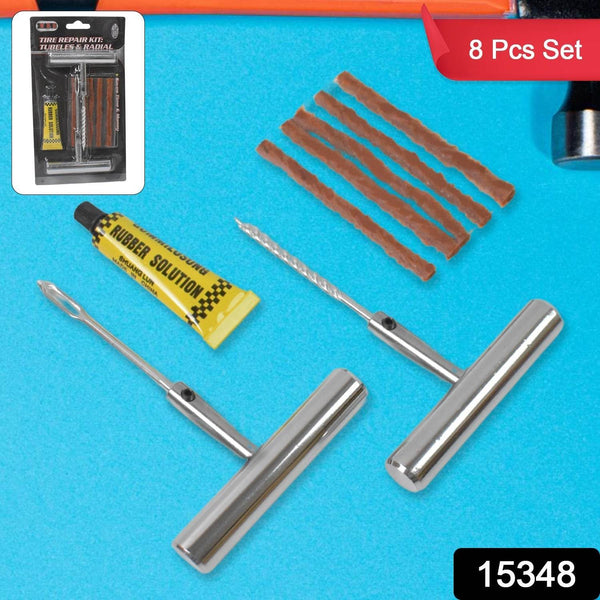 Tyre Repair Puncture Kit with 5 Rubber Strips (8 Pcs Set) - dailyneed.life
