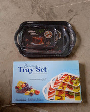 Serving Tray Set (Pack of 3 Pcs) (Small, Medium, Large) (Multicolour) - dailyneed.life