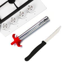 Stainless Steel Electronic Gas Lighter and Knife (2 in 1) - dailyneed.life