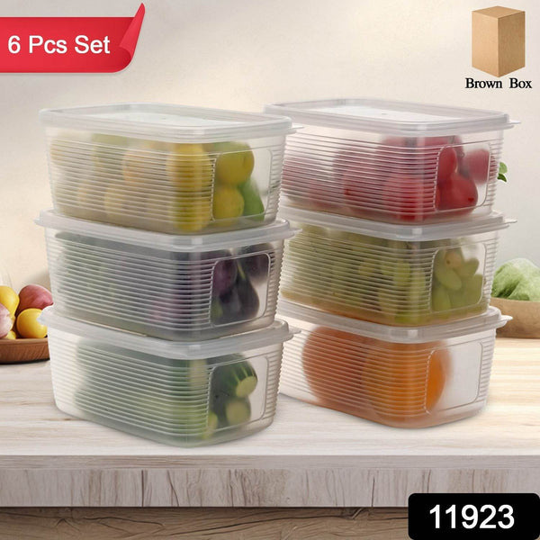 6 Pcs Multipurpose Plastic Food Storage Container Set - dailyneed.life