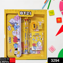 Stationery Kit for Kids - Metal Pencil Box, Sharpener, Pencil & Eraser (12 Pc Set) - dailyneed.life