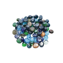 Glass Gem Stone, Flat Round Marbles Pebbles for Vase Fillers, Attractive pebbles for Aquarium Fish Tank. - dailyneed.life