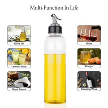 1ltr Plastic Oil Dispenser With Lid - Clear, Drip Free Spout, Controlled Use. - dailyneed.life