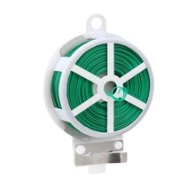 Plastic Twist Tie Wire Spool With Cutter For Garden Yard Plant 30m (Green) - dailyneed.life