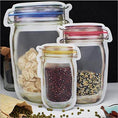 Plastics Transparent Jar Shaped Stand-up Pouch With Zipper - dailyneed.life
