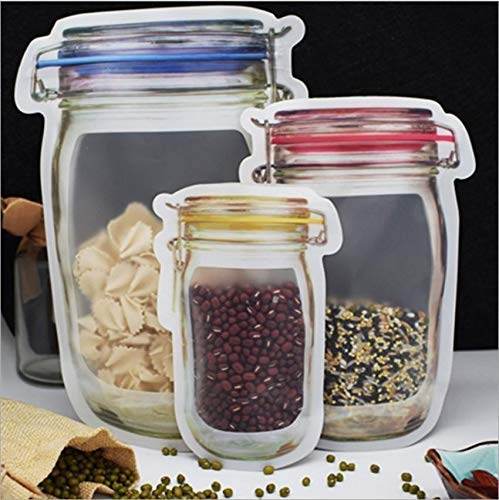 Plastics Transparent Jar Shaped Stand-up Pouch With Zipper - dailyneed.life