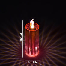 Big Simple Candles for Home Decoration, Crystal Candle Lights, Diwali (Multicolor) - dailyneed.life