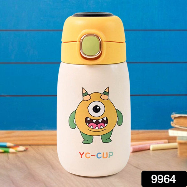 Stainless Steel Single Wall Insulated Flip Lid Kids Water Bottle (300 ML Approx) - dailyneed.life