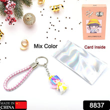 Cute Keychain With Card Gift - Keychain Accessories Key Chain Backpack Charms Car Keys Keychain for Kids Girls, Unicorn Toy and Charm Key- Chain for Bag / Door Key- Ring / car Key- Ring / Party Favor (Mix Color & Design 1 Pc ) - dailyneed.life