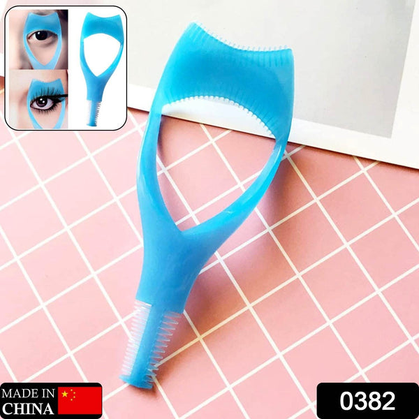 3-in-1 Plastic Eyelash Tool: Mascara Guide, Brush & Curler (1 Pc) - dailyneed.life