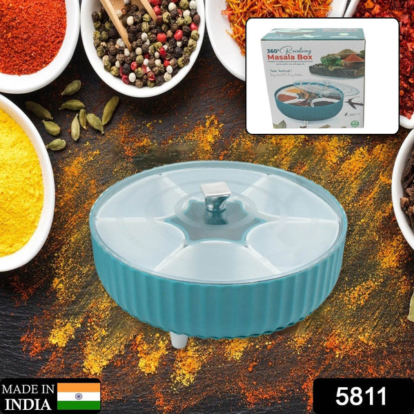 Dry Fruit & Snack Organizer: 360° Revolving Box (7 Compartments, Airtight) - dailyneed.life