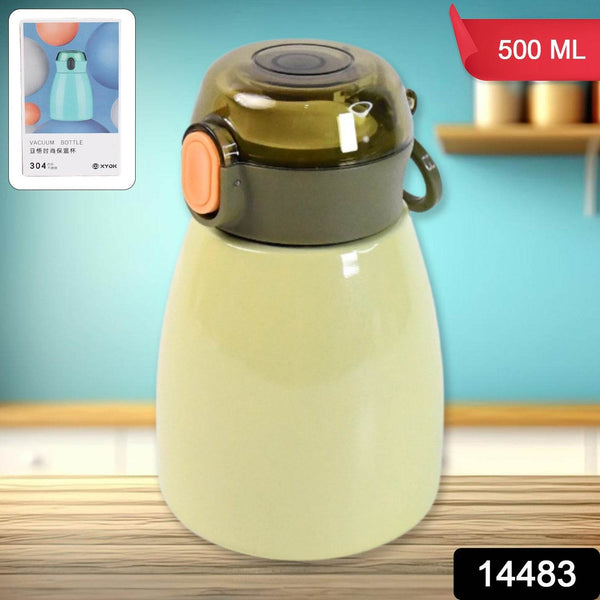Vacuum Insulation Flask Bottle with Straw for Sports Adult Children (Approx 480ml) - dailyneed.life