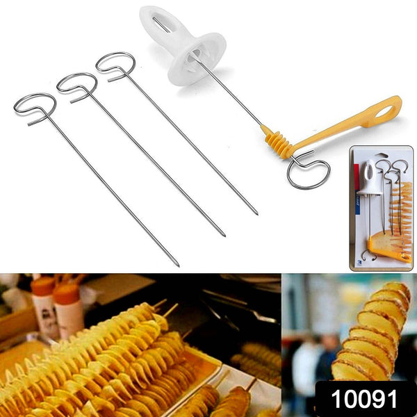 1 Set Potato Spiral Cutter, Potato Twister (4 Spits) - dailyneed.life