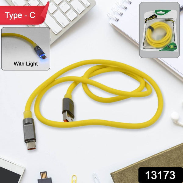 Type C data cable Fast Charging With Light (1 Mtr. / 1 Pc) - dailyneed.life