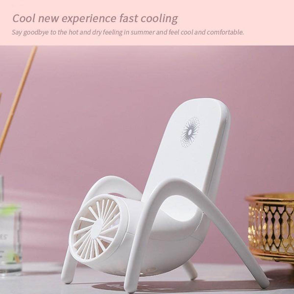 Portable Mobile Phone Holder Fan – Handheld, Multi-Function (Battery Not Include) - dailyneed.life