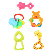 Plastic Baby Rattle Toys 5 Pcs Set - dailyneed.life