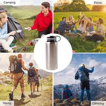 Silver Stainless Steel Double Wall Vacuum-Insulated Drink Water Bottle (1000 ML) - dailyneed.life
