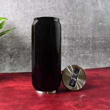 Stainless Steel Can-Shaped Vacuum Flask with Built-In Straw 500ml Approx (1 Pc) - dailyneed.life