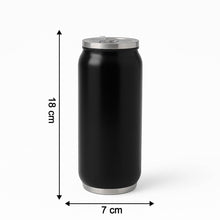 Stainless Steel Can-Shaped Vacuum Flask with Built-In Straw 500ml Approx (1 Pc) - dailyneed.life