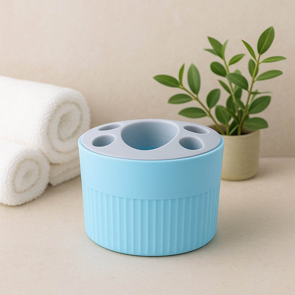 Multipurpose Bathroom Toothbrush and Utility Holder Stand with Multiple Slots (1 Pc) - dailyneed.life
