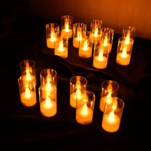 Flameless Candles with Transparent plastic Covers Set of 24 Pcs LED - dailyneed.life