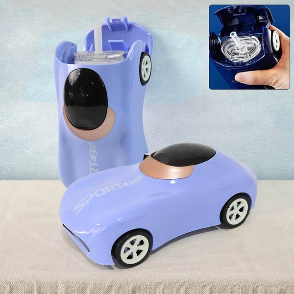 Car Shape Water Bottle with Built-in Straw 280ml (1 Pc) - dailyneed.life