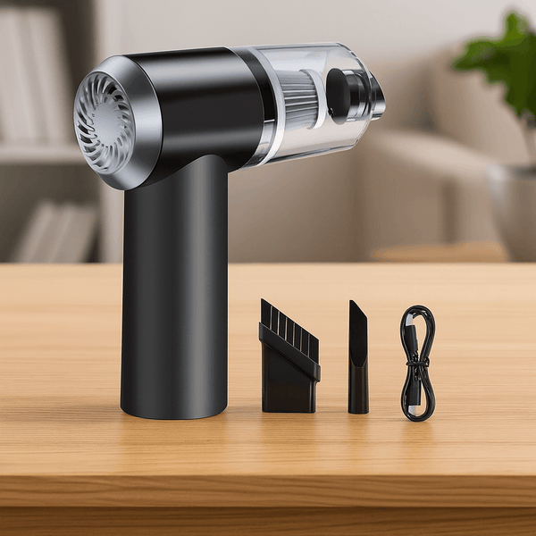 2 in 1 Wireless Vacuum Cleaner – 120W Handheld USB Rechargeable for Home & Car (1 Pc) - dailyneed.life
