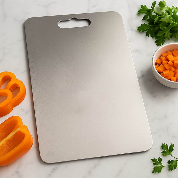 Stainless Steel Vegetable & Fruit Cutting Chopping Board (31×20 Cm / 1 Pc) - dailyneed.life