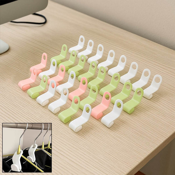 Multi-Color Hanger Connector Hooks (30 Pc) - dailyneed.life