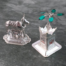 Silver-Plated Kamdhenu Cow & Tulsi Plant Pair – Pooja & Home Décor - dailyneed.life