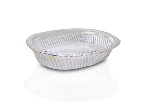 Multipurpose Royal Design Oval Silver Gift Tray - dailyneed.life