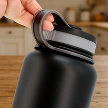 Black Stainless Steel Double Wall Vacuum-insulated Drink Water Bottle (1000 Ml) - dailyneed.life